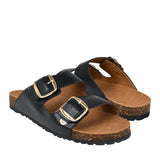 SANDALIAS MUJER NOMADAS 71408 SIMIPIEL NEGRO