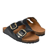 SANDALIAS MUJER NOMADAS 71408 SIMIPIEL NEGRO