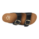 SANDALIAS MUJER NOMADAS 71408 SIMIPIEL NEGRO