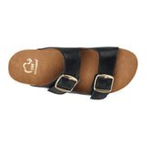 SANDALIAS MUJER NOMADAS 71408 SIMIPIEL NEGRO