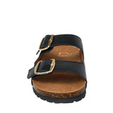 SANDALIAS MUJER NOMADAS 71408 SIMIPIEL NEGRO