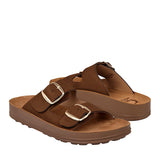 SANDALIAS NOMADAS MUJER 67939 SUEDE CAFÉ