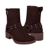 BOTINES NOMADAS MUJER 66114 SUEDE CAFÉ