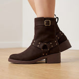 BOTINES NOMADAS MUJER 66114 SUEDE CAFÉ