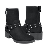 BOTINES NOMADAS MUJER 66114 SUEDE NEGRO