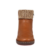 BOTINES CASUALES PARA DAMA LOBO SOLO 5840 PIEL CAFÉ