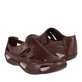 SANDALIAS DAMA LOBO SOLO 1941 PIEL CAFÉ