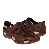 HUARACHES LOBO SOLO MUJER 1950 PIEL CAFÉ
