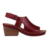 SANDALIAS DAMA LOBO SOLO 2316 PIEL ROJO