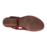 SANDALIAS DAMA LOBO SOLO 2316 PIEL ROJO