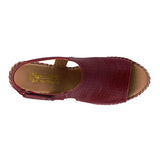 SANDALIAS DAMA LOBO SOLO 2316 PIEL ROJO