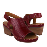 SANDALIAS DAMA LOBO SOLO 2316 PIEL ROJO