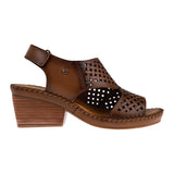 SANDALIAS DAMA LOBO SOLO 2319 PIEL CAFÉ