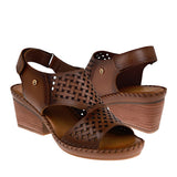 SANDALIAS DAMA LOBO SOLO 2319 PIEL CAFÉ
