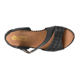 SANDALIAS MUJER LOBO SOLO 2359 PIEL NEGRO
