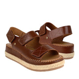 SANDALIAS DAMA LOBO SOLO 1637 PIEL CAFÉ