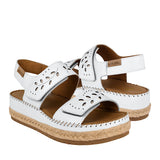SANDALIAS DAMA LOBO SOLO 1680 PIEL BLANCO