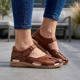 HUARACHES LOBO SOLO MUJER 1774 PIEL CAFÉ