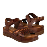 SANDALIAS DAMA LOBO SOLO 1708 PIEL CAFÉ