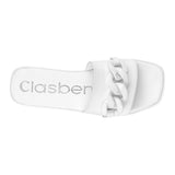 SANDALIAS DAMA CLASBEN 126152 SIMIPIEL BLANCO