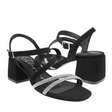 SANDALIAS DAMA CLASBEN MADELINE SUEDE NEGRO