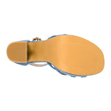 SANDALIAS DAMA CLASBEN MARBELLA TEXTIL AZUL