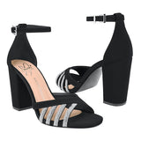 SANDALIAS DAMA BE YOU CLASBEN CHER NOBUCK NEGRO