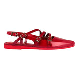 ZAPATOS CASUALES DAMA CLASBEN ZAFIRO CHAROL ROJO