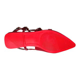 ZAPATOS CASUALES DAMA CLASBEN ZAFIRO CHAROL ROJO