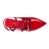 ZAPATOS CASUALES DAMA CLASBEN ZAFIRO CHAROL ROJO