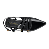 ZAPATOS CASUALES DAMA CLASBEN ZAFIRO CHAROL NEGRO