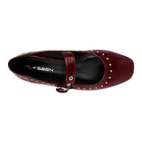 ZAPATOS CLASBEN MORA MUJER SIMIPIEL VINO