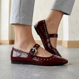 ZAPATOS CLASBEN MORA MUJER SIMIPIEL VINO