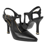 TACONES CLASBEN KENNETH MUJER SIMIPIEL NEGRO