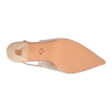 TACONES DE FIESTA MUJER CLASBEN DIAMANTE TEXTIL ORO