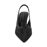 TACONES DE FIESTA CLASBEN MUJER CUARZO TEXTIL NEGRO