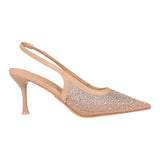TACONES DE FIESTA CLASBEN MUJER CUARZO SIMIPIEL BEIGE