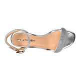 SANDALIAS DE FIESTA CLASBEN CENTELLA MUJER SIMIPIEL PLATA