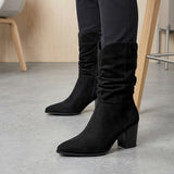 BOTAS CLASBEN JESSY MUJER SUEDE NEGRO