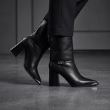 BOTAS CLASBEN MUJER TABATHA SIMIPIEL NEGRO