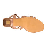 SANDALIAS DE FIESTA CLASBEN MUJER FLY TEXTIL ORO