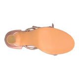 SANDALIAS PARA FIESTA CLASBEN MUJER FROZEN SIMIPIEL ORO