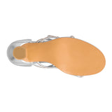 SANDALIAS PARA FIESTA CLASBEN MUJER FROZEN SIMIPIEL PLATA