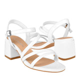 SANDALIAS CLASBEN MUJER SIBEL CHAROL BLANCO