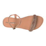 SANDALIAS CLASBEN MUJER SORA TEXTIL ORO
