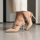 TACONES CLASBEN MUJER AIRI SIMIPIEL BEIGE