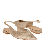 ZAPATOS CASUALES SHAKIRA JAZMIN TEXTIL ORO