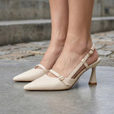 TACONES CLASBEN MUJER MARLA SIMIPIEL BEIGE