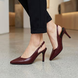 TACONES MUJER CLASBEN AURA SIMIPIEL VINO