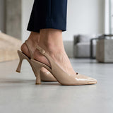 TACONES MUJER CLASBEN HERA CHAROL BEIGE